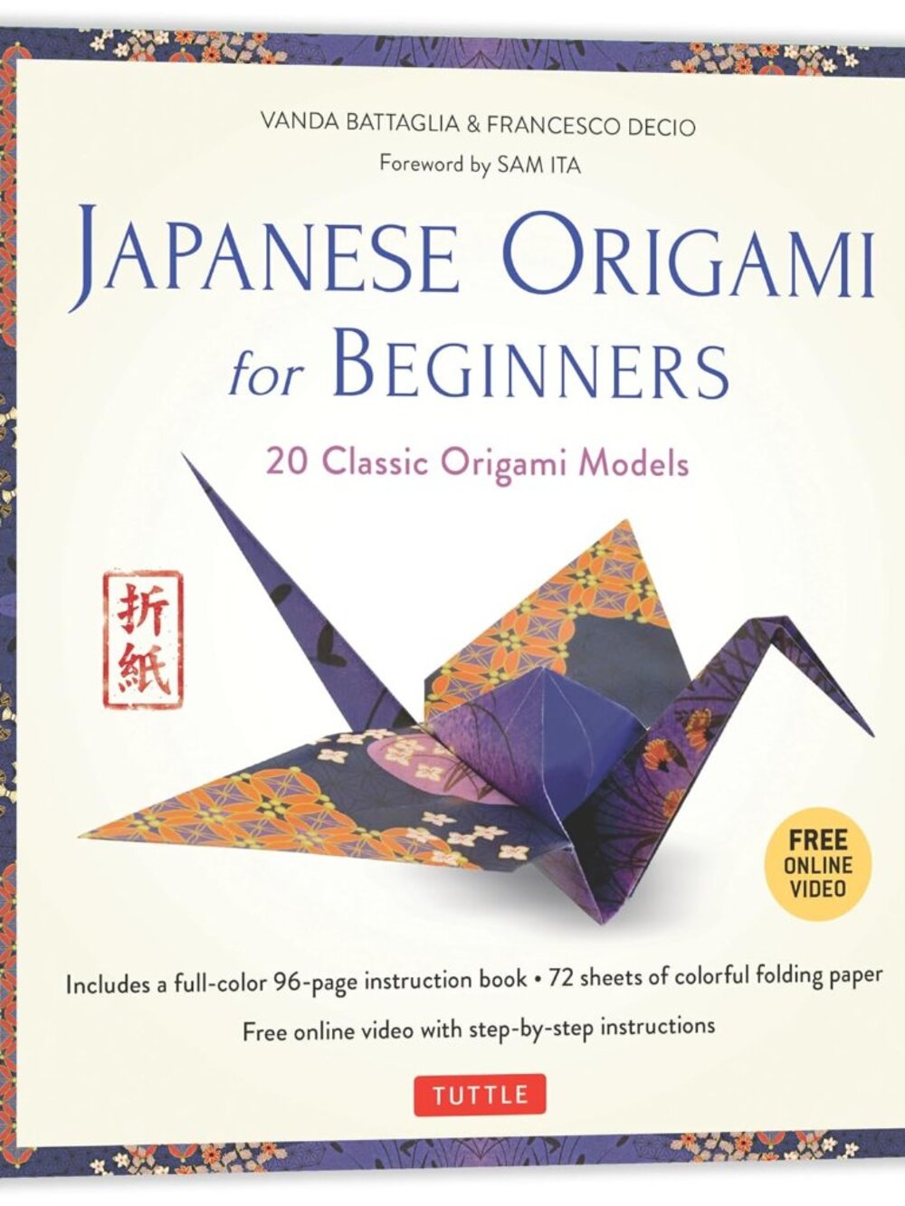 New Japanese Origami for Beginners kit 20 classic models 72 sheets book video
